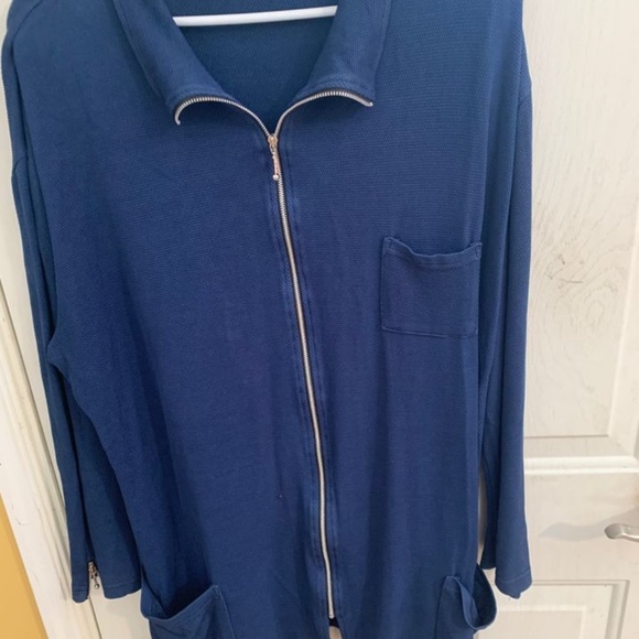 Stretch knit tunic/zip jacket - Picture 1 of 4